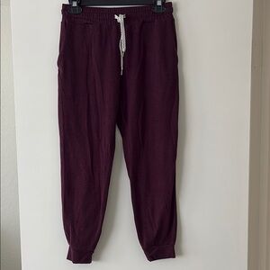 Women’s Burgundy Jogger Pants